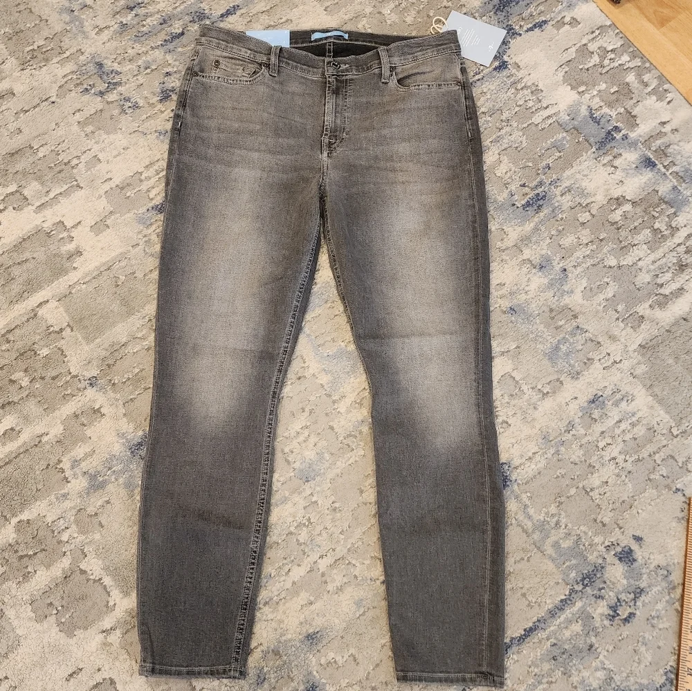NWT 7 For All‎ Mankind B(air) Denim Grey Ankle Skinny Jeans Women's Size 31 (12)